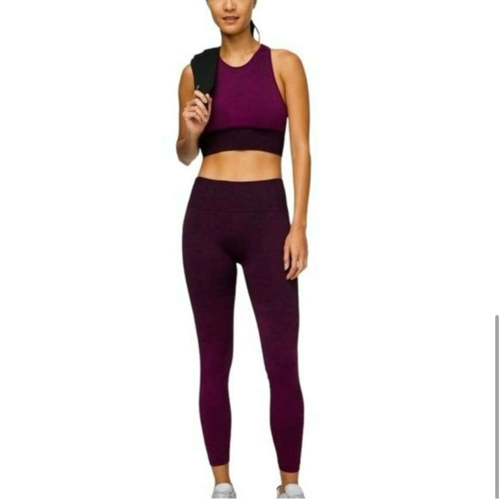NWT Lululemon Ebb to Train Tight Marv/Blk/Blk Leggings
